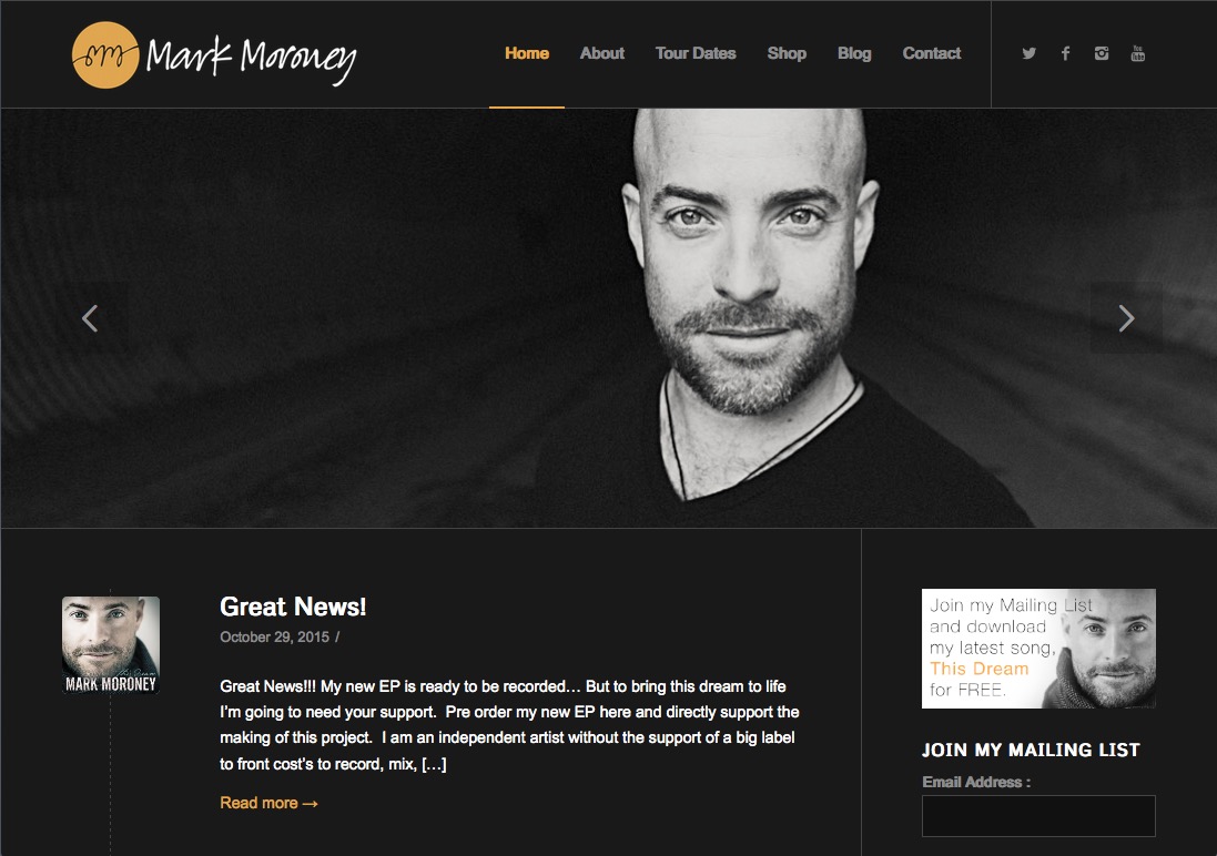 Mark Moroney Website