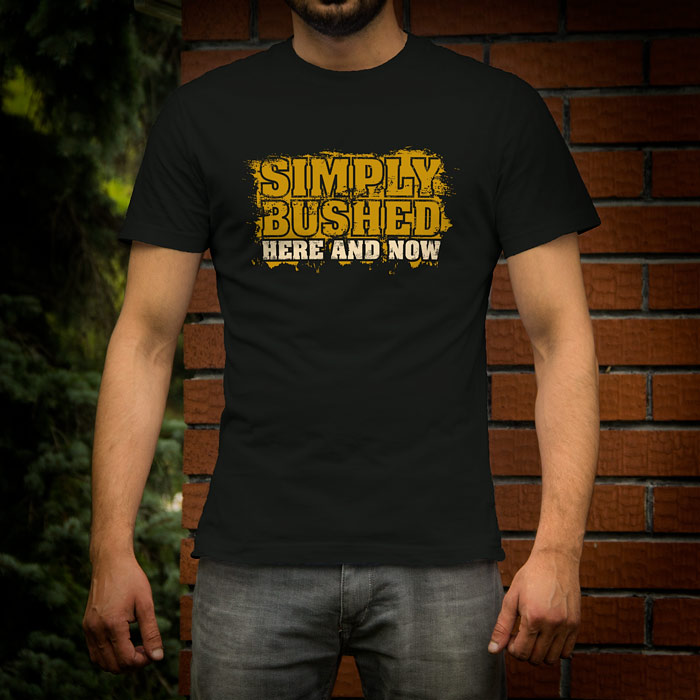Simply Bushed: ‘Here & Now’ Merch logo